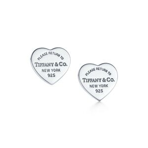 Tiffany & Co. Silver Heart Studs